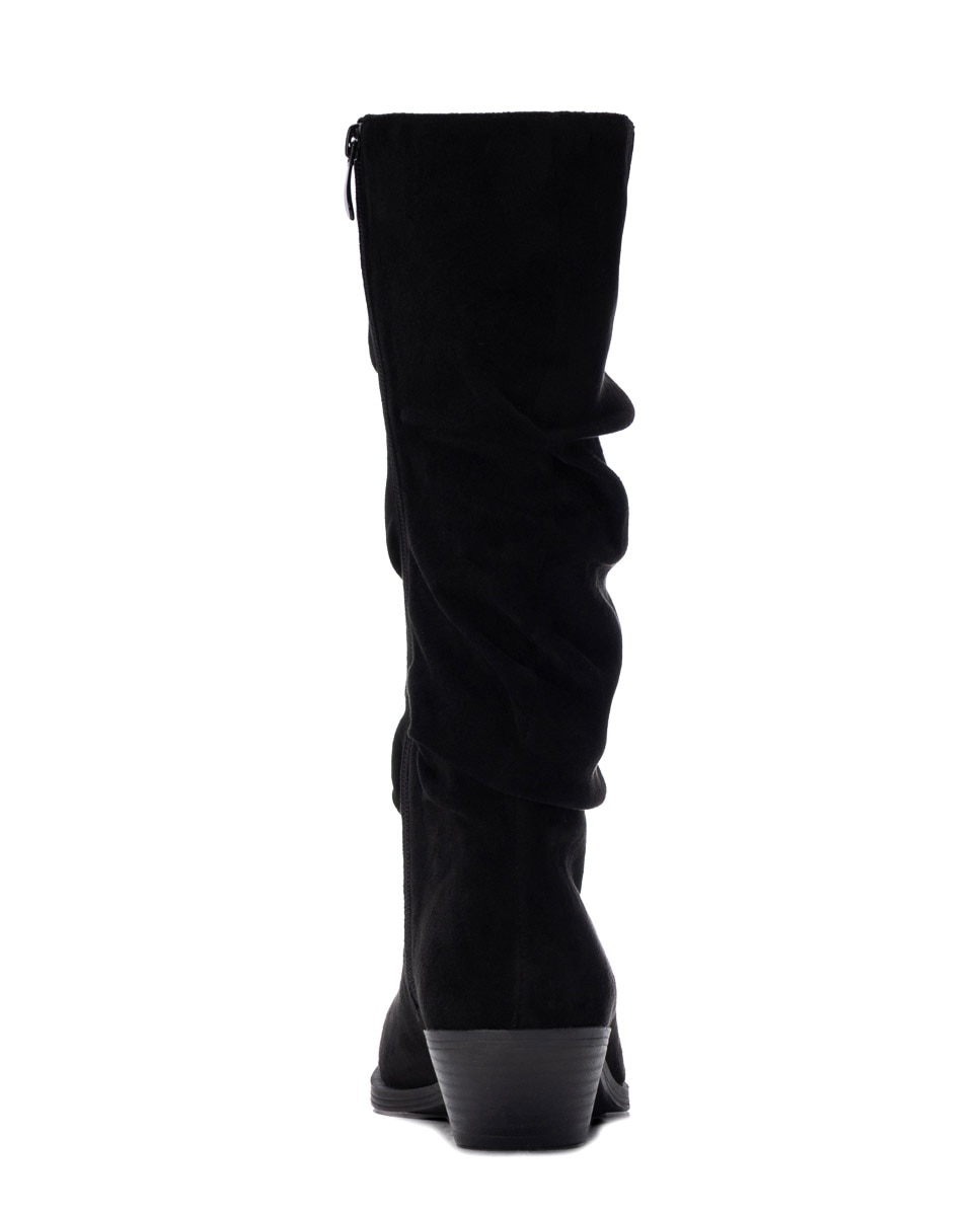 Bota de mujer cowboy con tacón bajo - Xti - Negro Negro-3