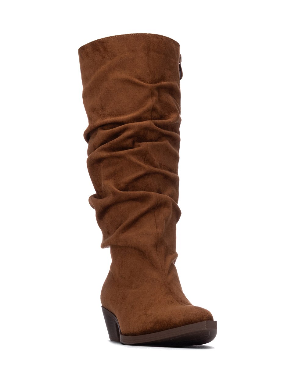 Bota de mujer cowboy con tacón bajo - Xti - Camel Camel-2