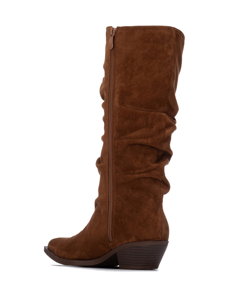 Bota de mujer cowboy con tacón bajo - Xti - Camel Camel-5
