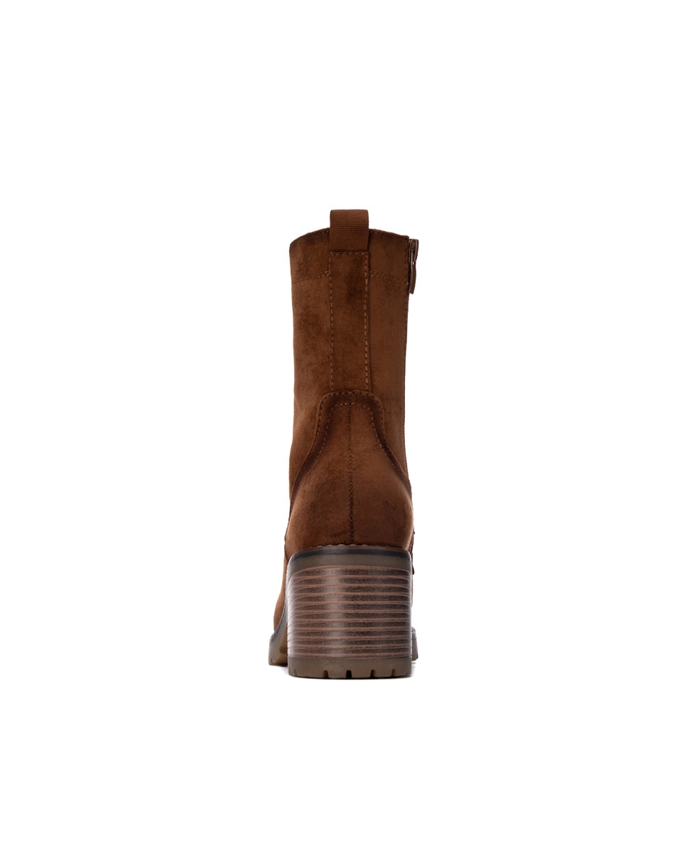 Botín de mujer con cordones - Xti - Camel Camel-5