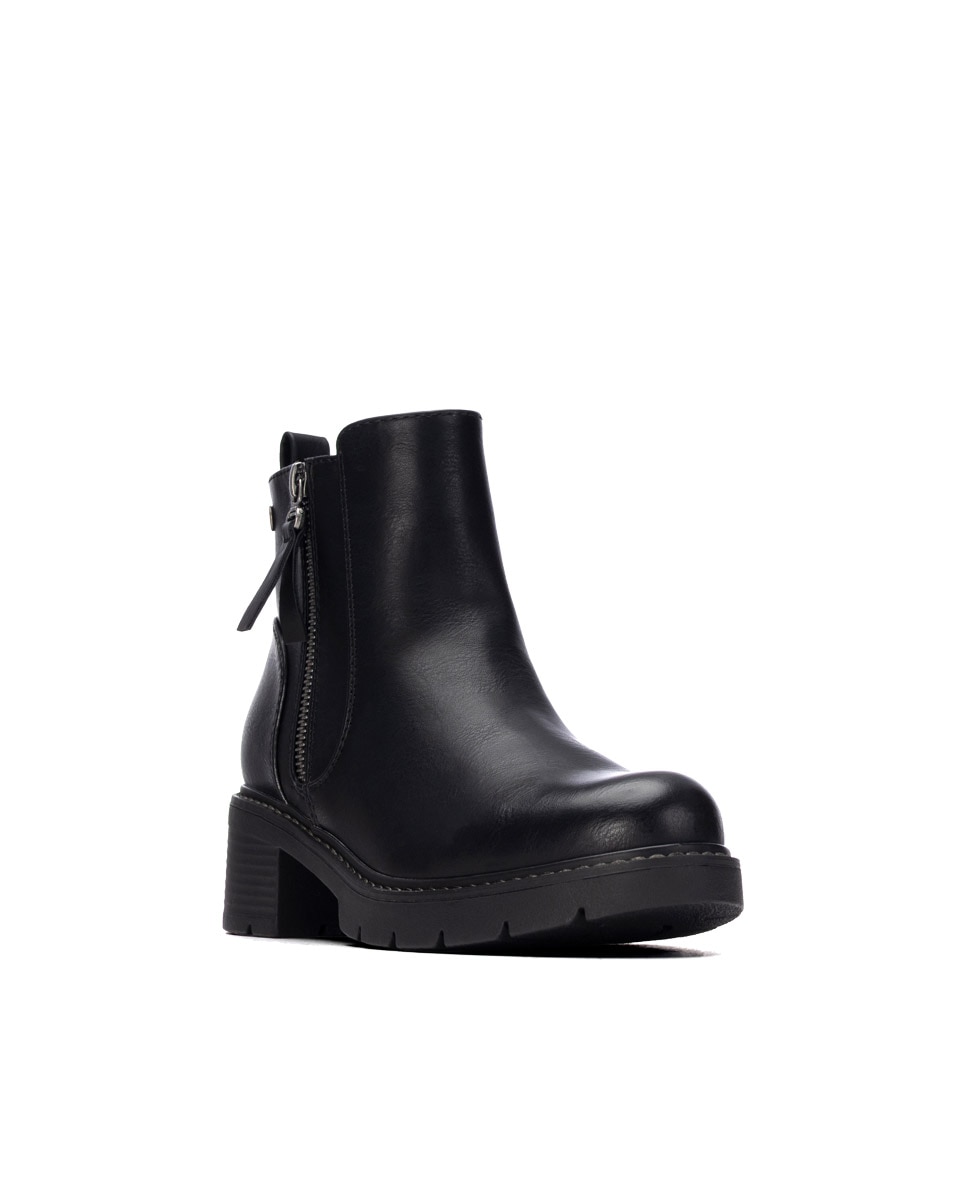 Botines de mujer con cremallera - Xti - Negro Negro-3