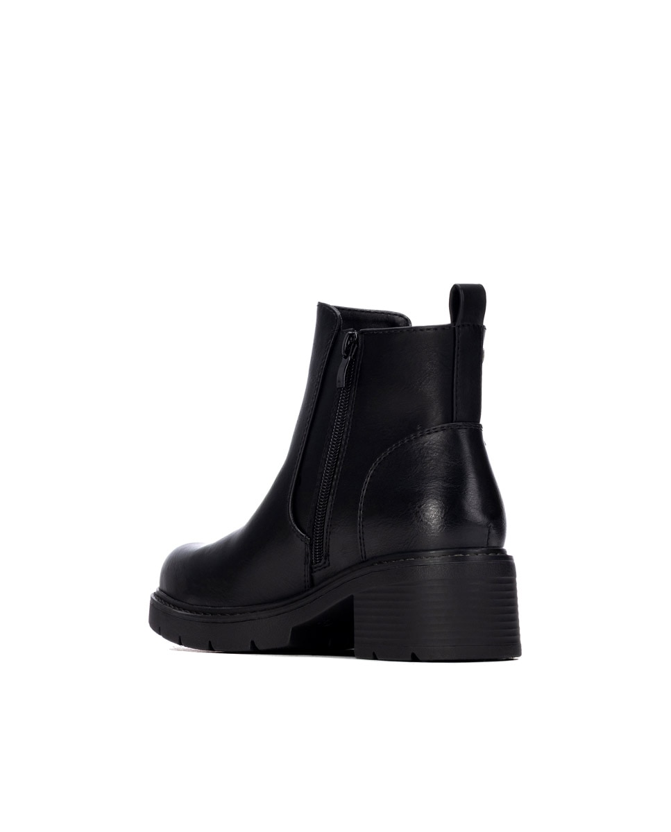 Botines de mujer con cremallera - Xti - Negro Negro-2