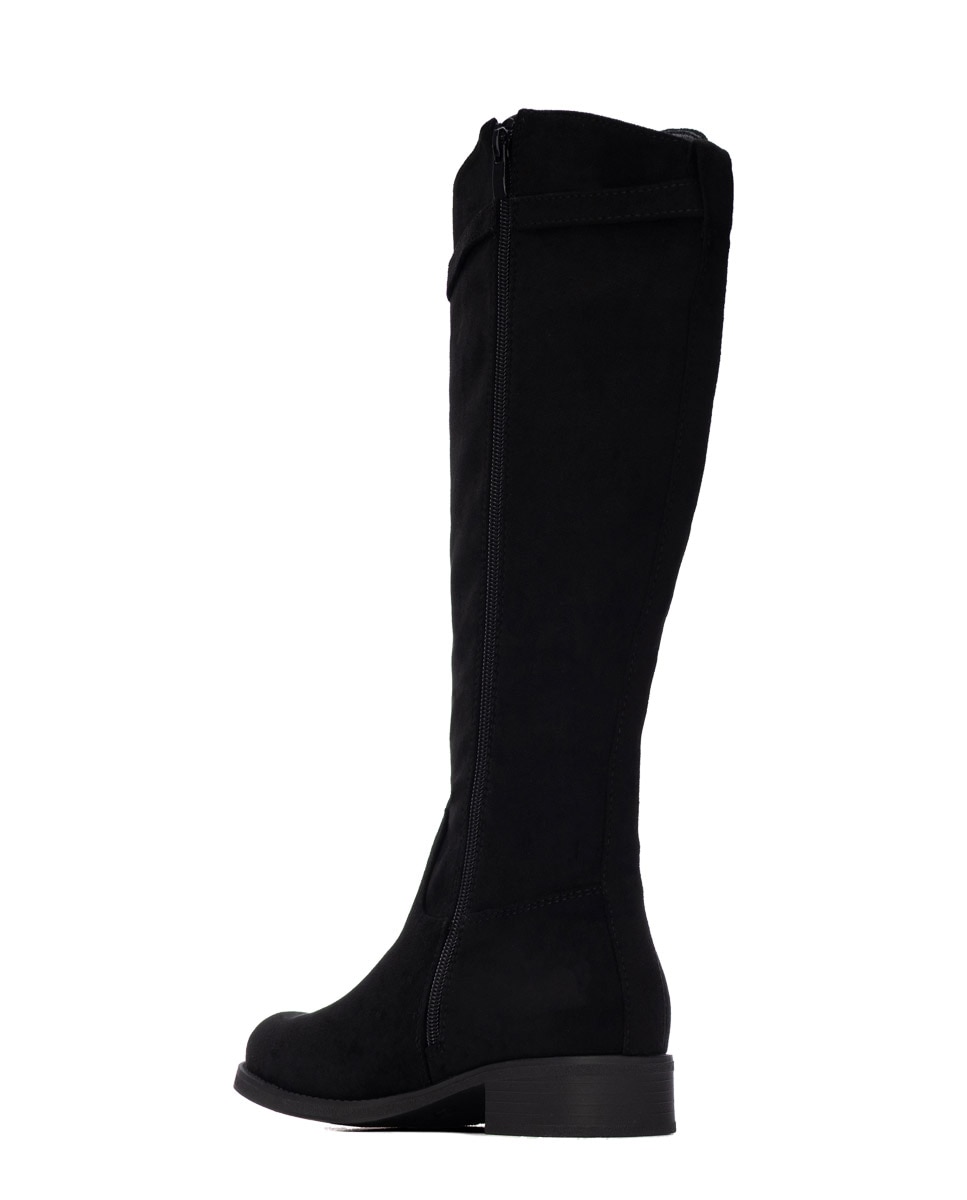 Bota alta de mujer plana - Xti - Negro Negro-2
