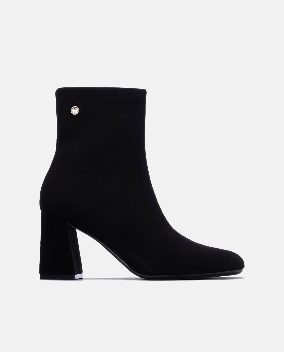 Botines de mujer con tacón - Xti - Negro Negro-1