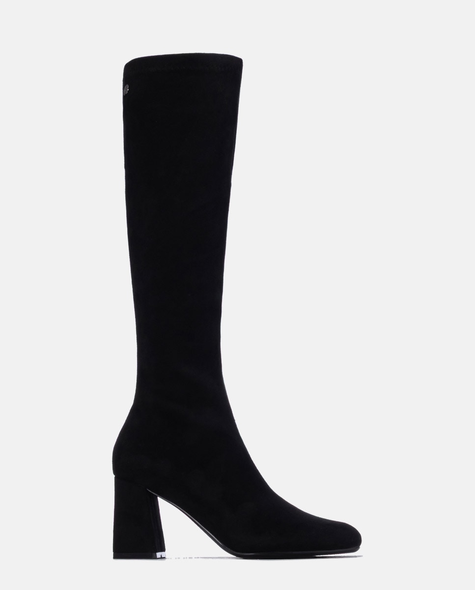 Bota de mujer con cremallera y tacón - Xti - Negro Negro-1