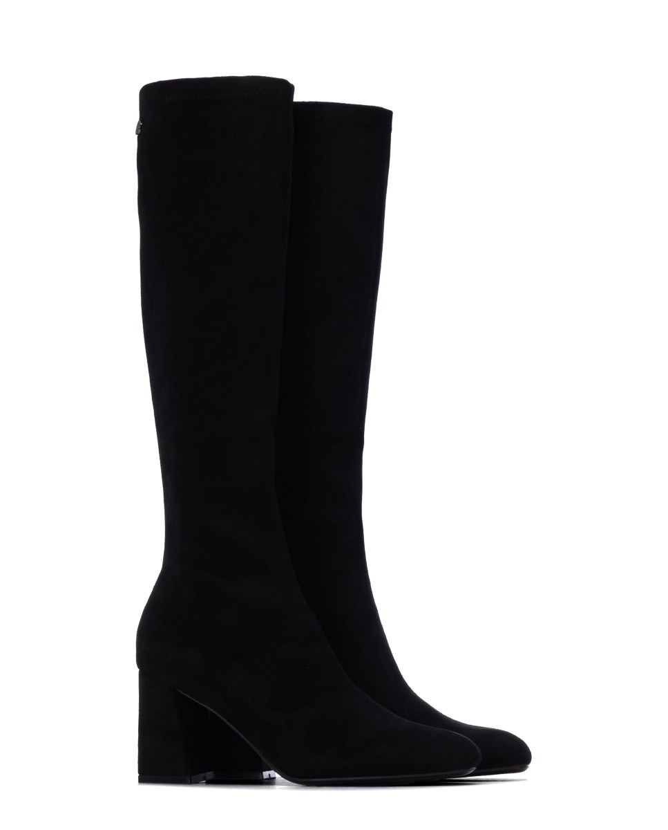 Bota de mujer con cremallera y tacón - Xti - Negro Negro-4