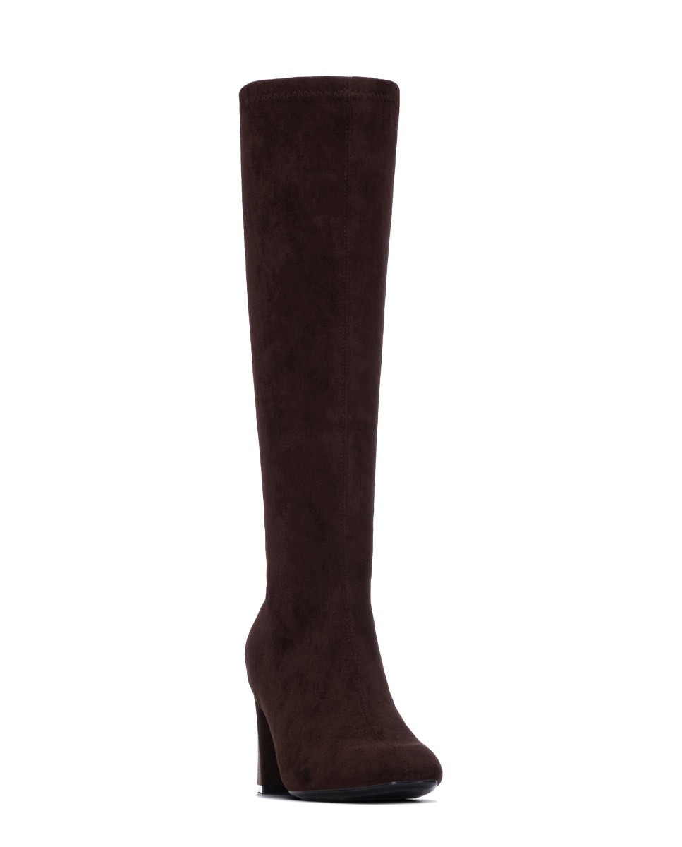 Bota de mujer con cremallera y tacón - Xti - Marrón Marrón-3
