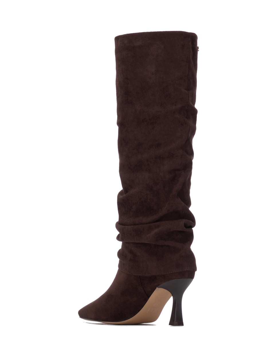 Bota de mujer con tacón fino - Xti - Marrón Marrón-2