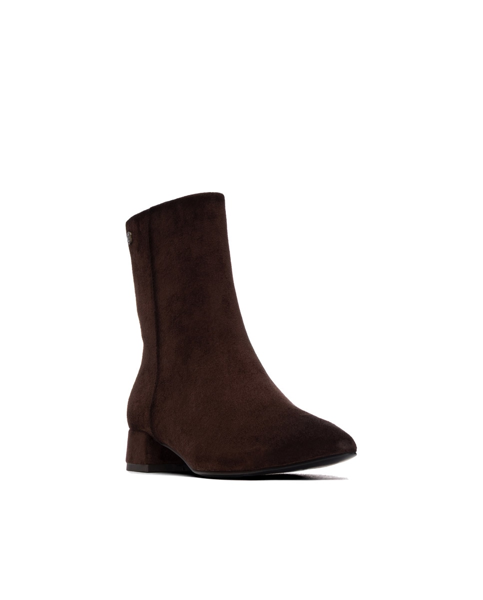 Botines de mujer con tacón - Xti - Marrón Marrón-3