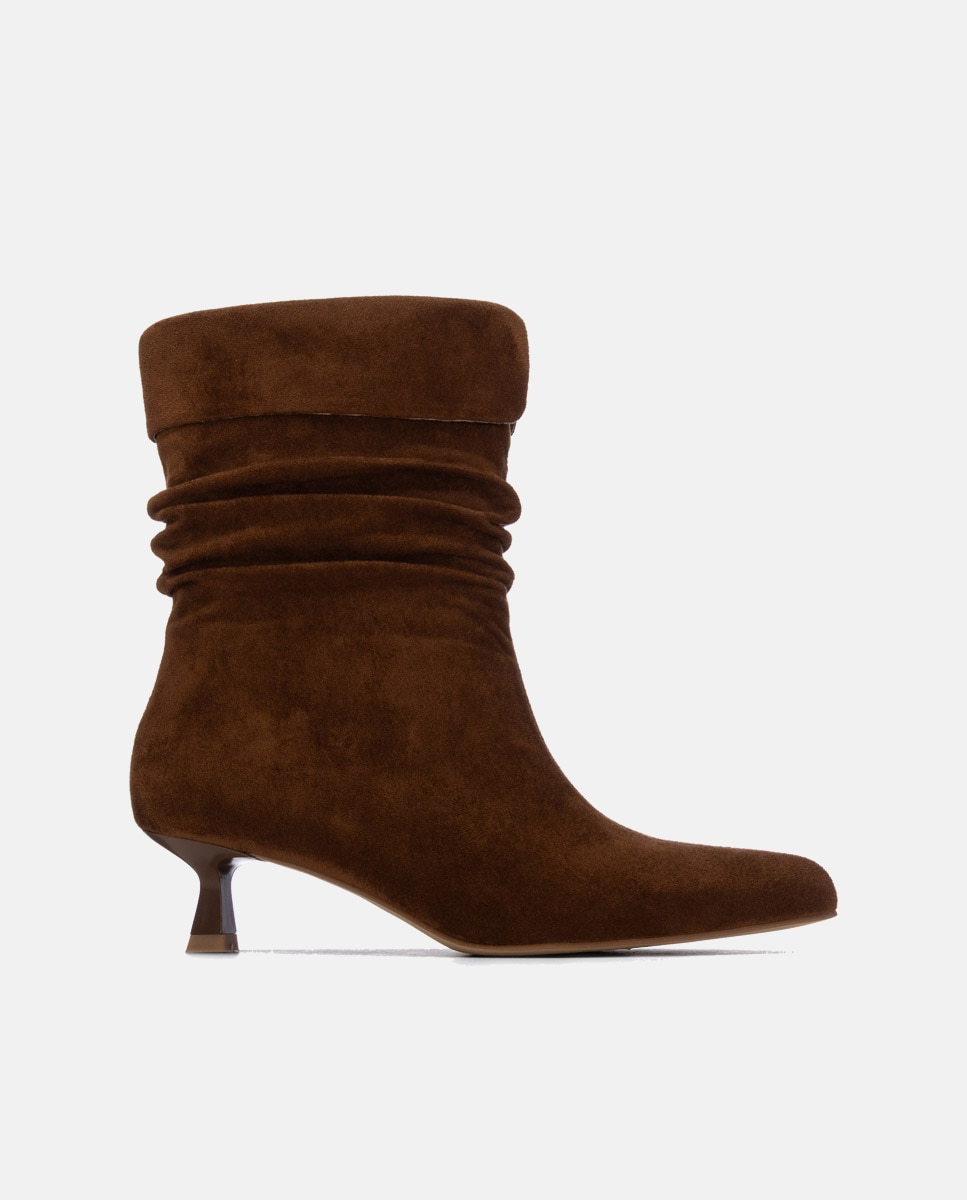 Botines de mujer con tacón fino - Xti - Camel Camel-1