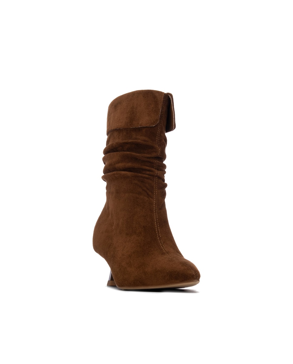 Botines de mujer con tacón fino - Xti - Camel Camel-3