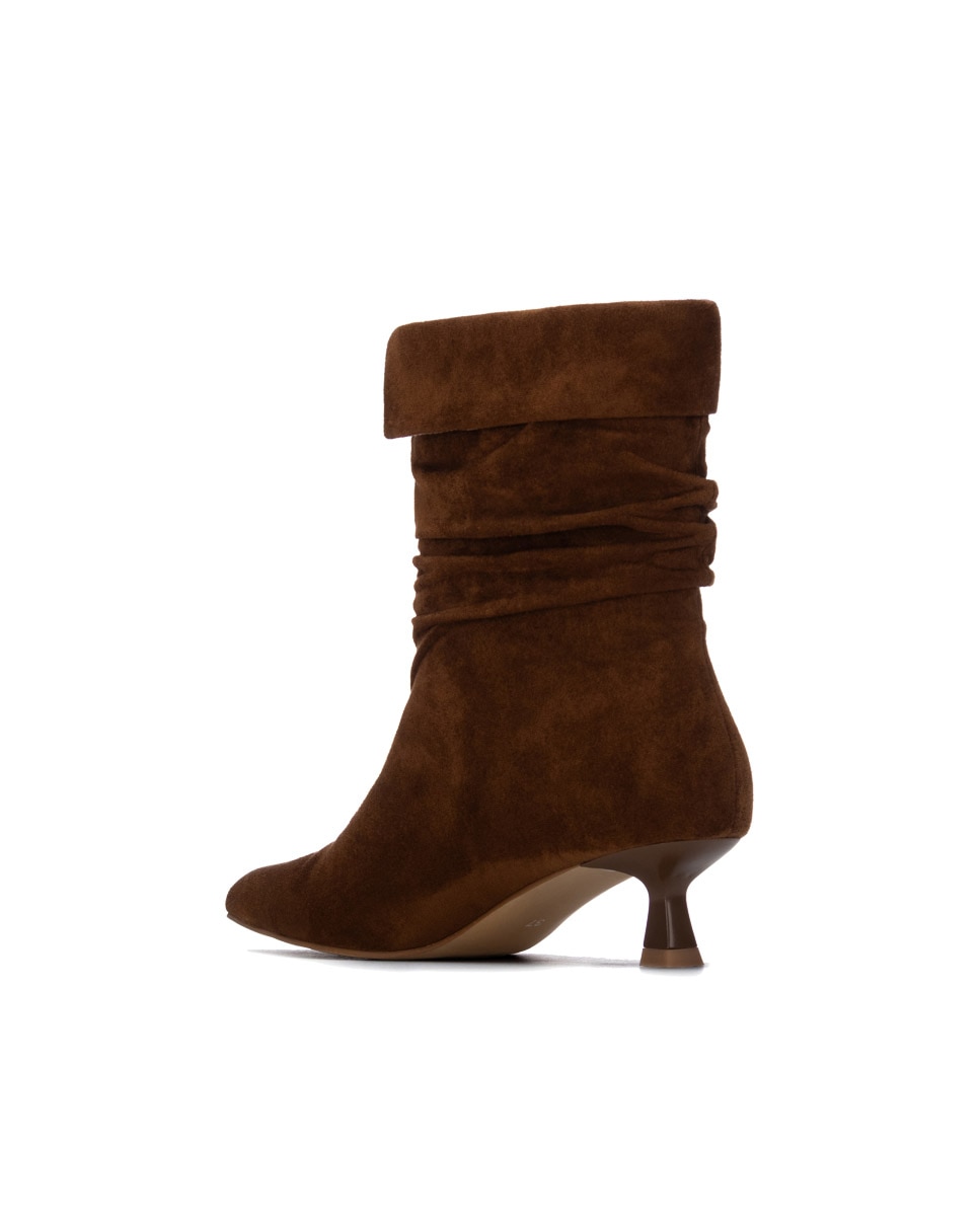 Botines de mujer con tacón fino - Xti - Camel Camel-2