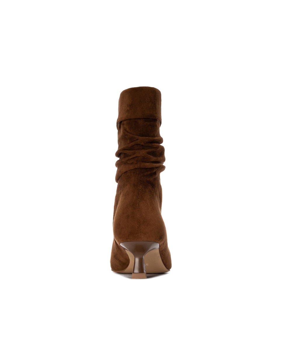 Botines de mujer con tacón fino - Xti - Camel Camel-4
