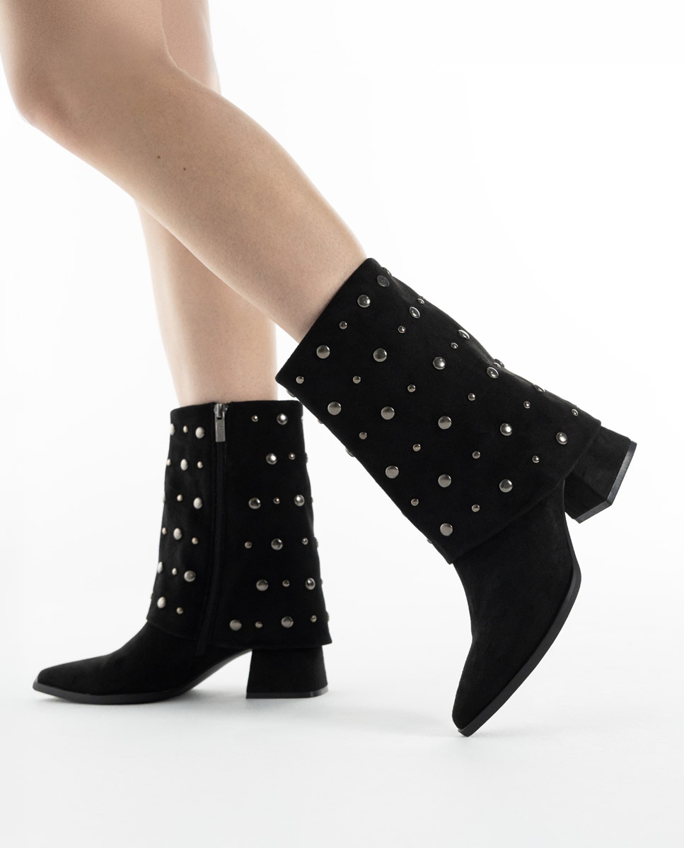 Botines de mujer con tacón - Xti - Negro Negro-2