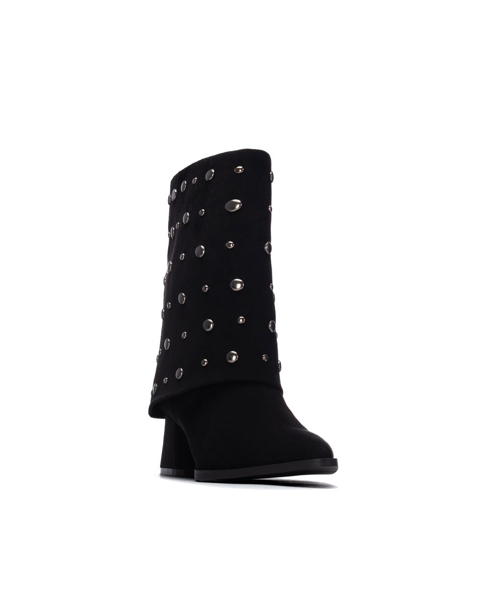Botines de mujer con tacón - Xti - Negro Negro-3