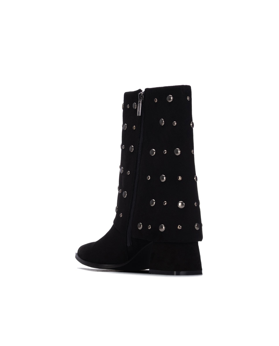 Botines de mujer con tacón - Xti - Negro Negro-4
