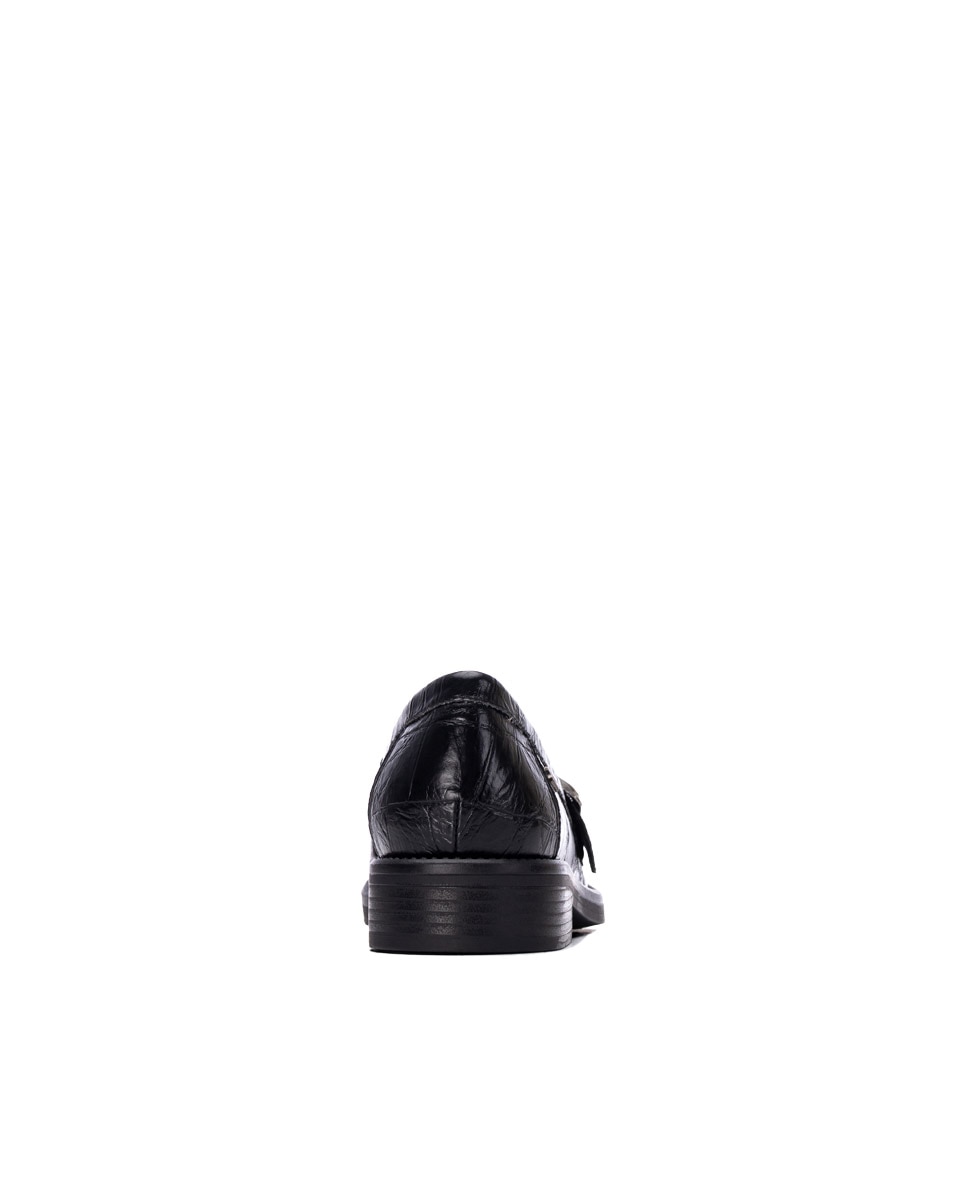 Mocasín de mujer de piel - Carmela - Negro Negro-5