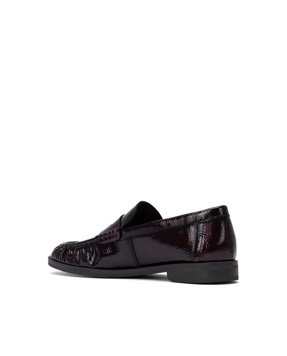 Mocasín de mujer de piel - Carmela - Burdeos Burdeos-2