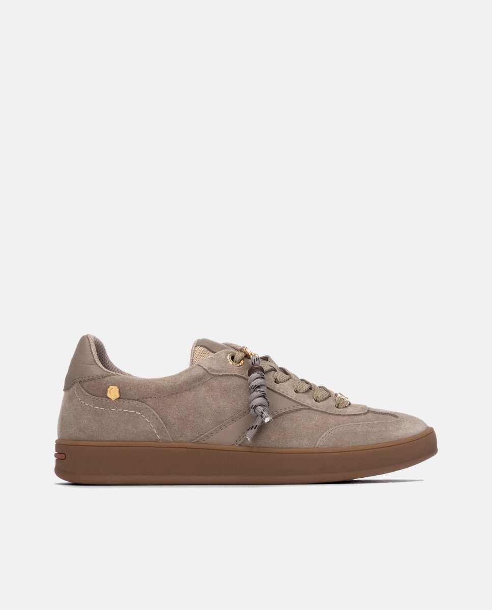Zapatilla de mujer con cordones - Carmela - Marrón Marrón-1