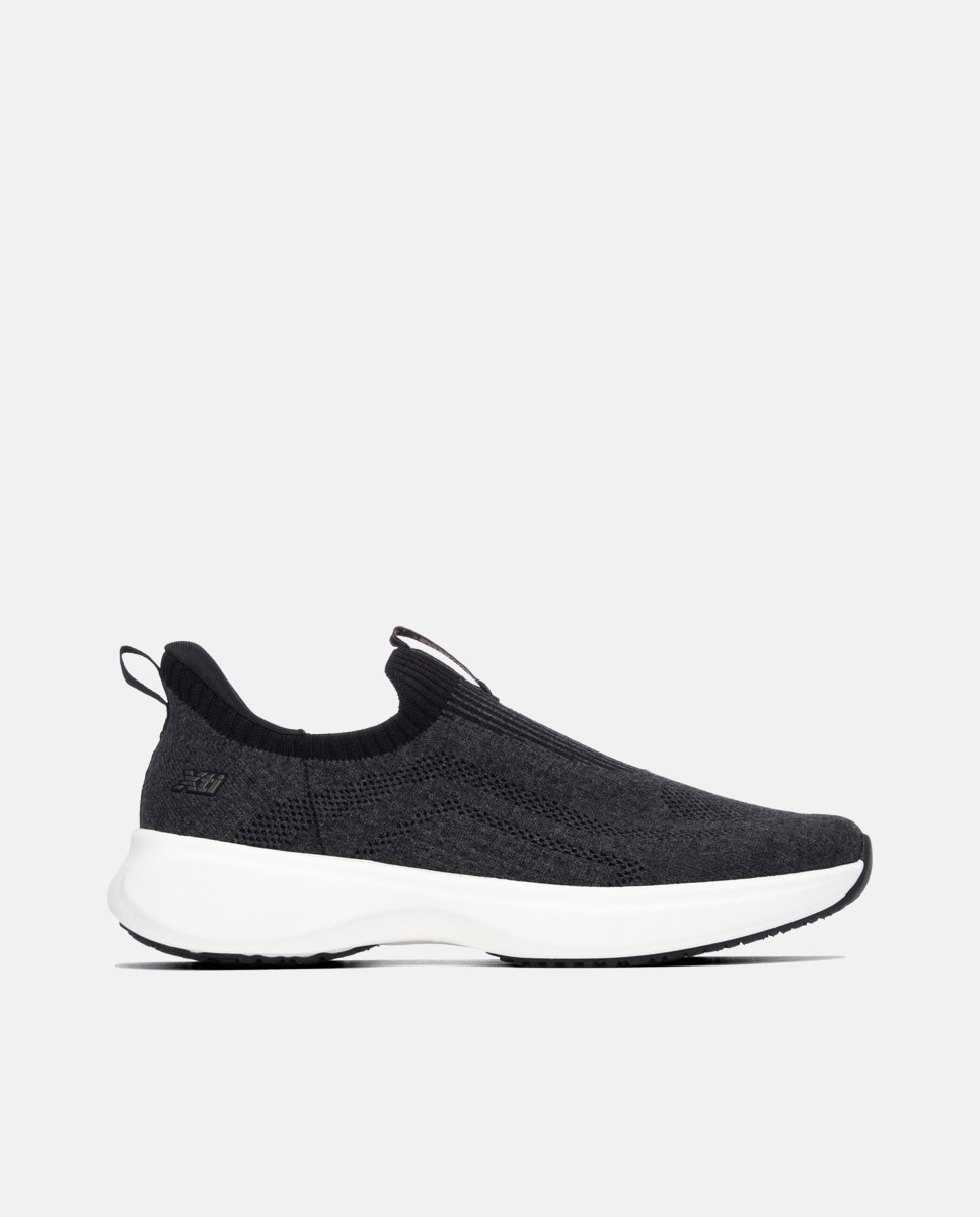 Zapatilla de mujer con cordones - Xti - Negro Negro-1