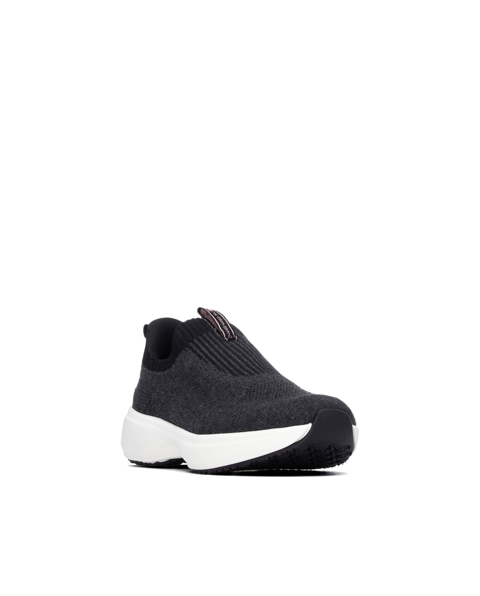 Zapatilla de mujer con cordones - Xti - Negro Negro-3