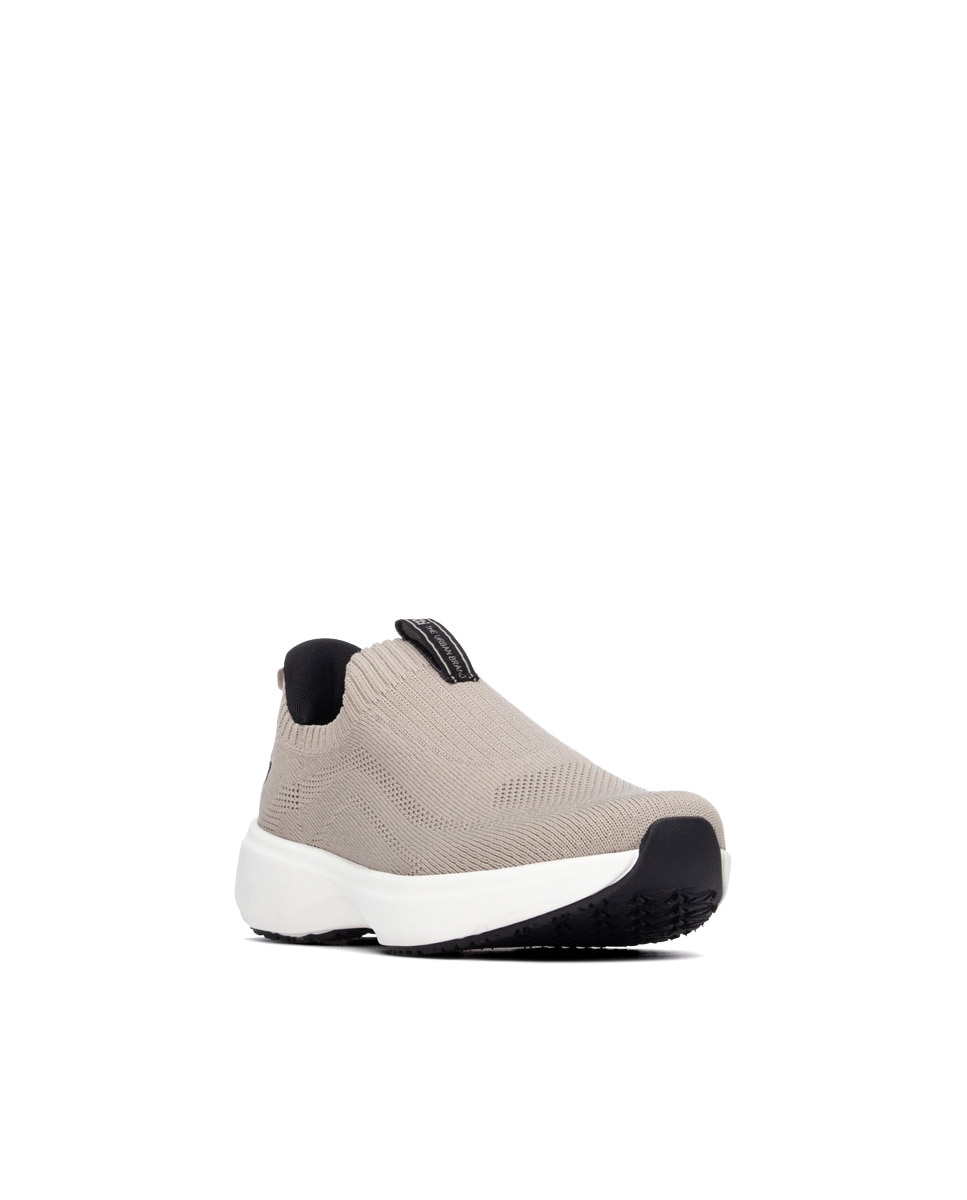 Zapatilla de mujer con cordones - Xti - Marrón Marrón-3