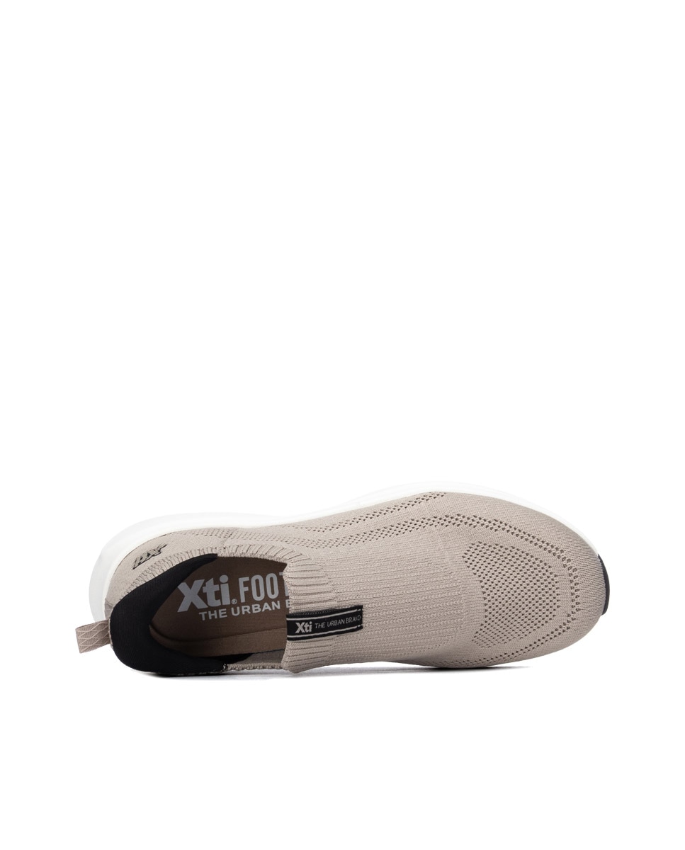 Zapatilla de mujer con cordones - Xti - Marrón Marrón-5