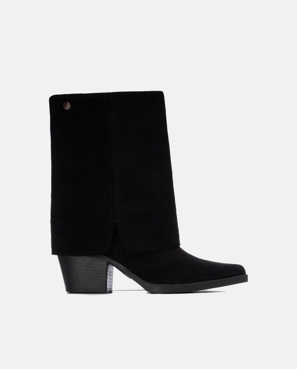 Bota de mujer cowboy con tacón - Xti - Negro Negro-1
