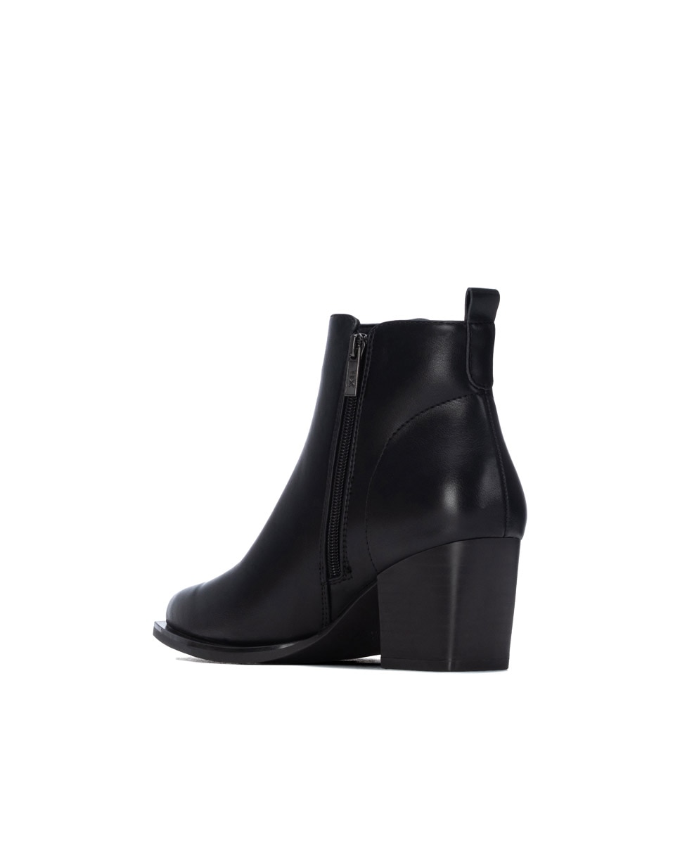 Botines de mujer con cremallera - Xti - Negro Negro-2