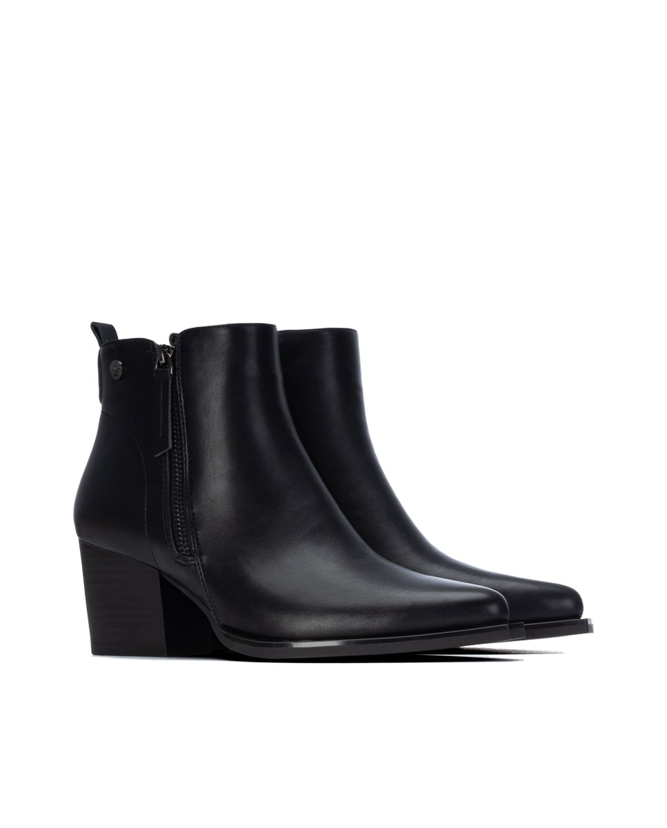 Botines de mujer con cremallera - Xti - Negro Negro-4