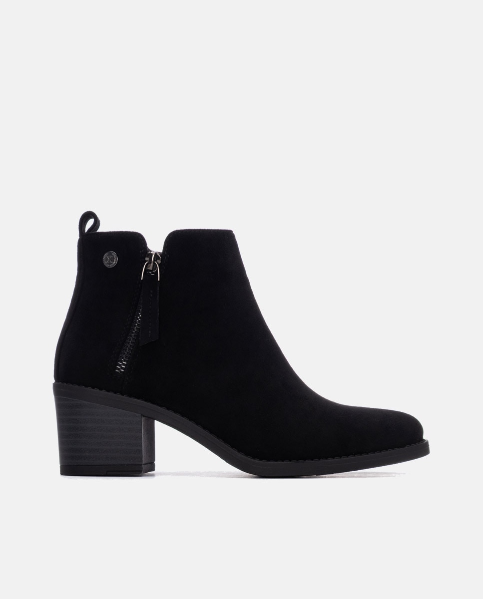 Botines de mujer con cremallera - Xti - Negro Negro-1