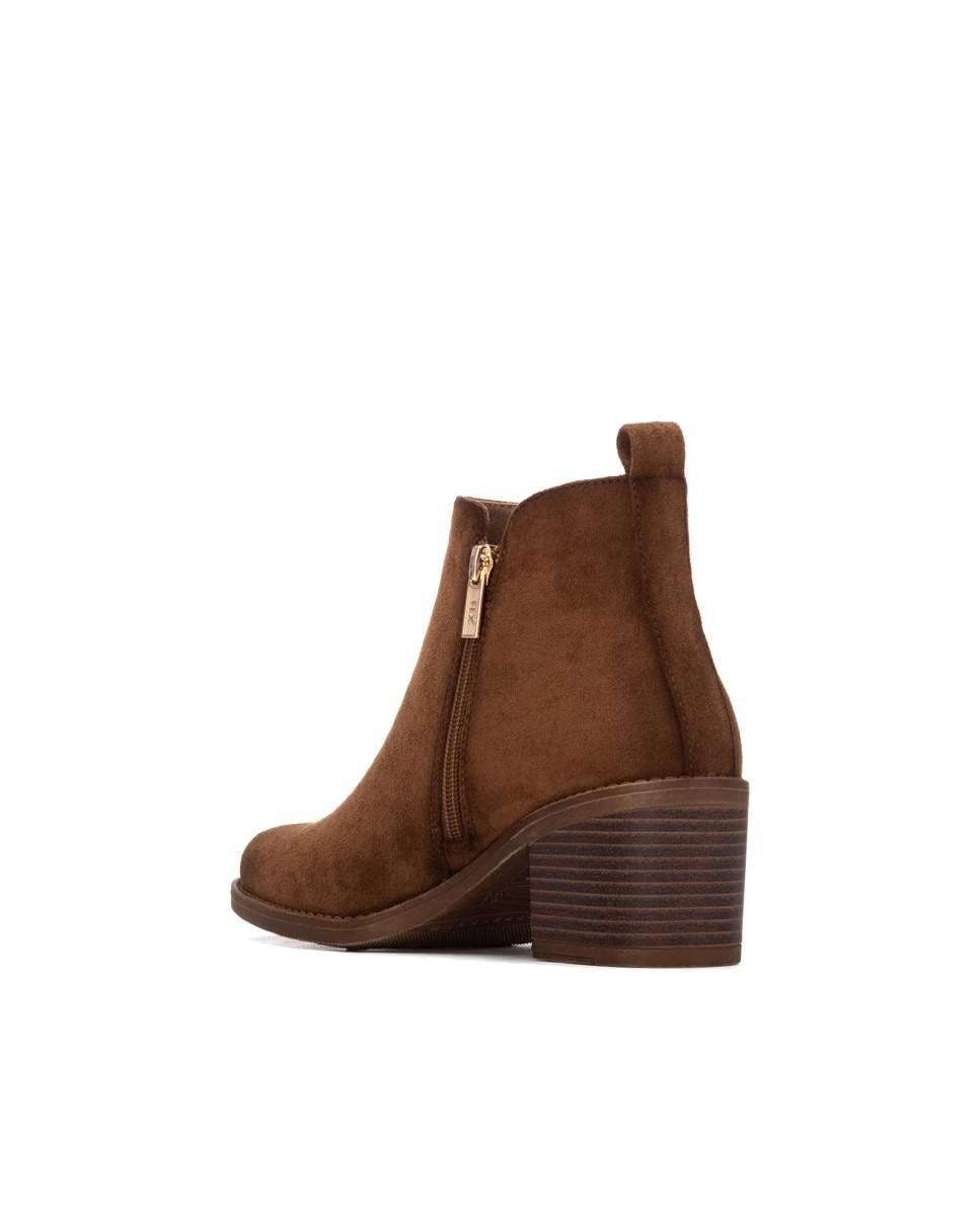 Botines de mujer con cremallera - Xti - Camel Camel-2