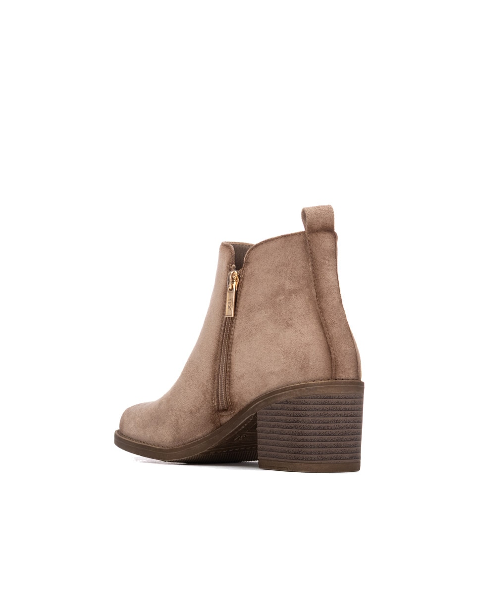 Botines de mujer con cremallera - Xti - Beige Beige-2