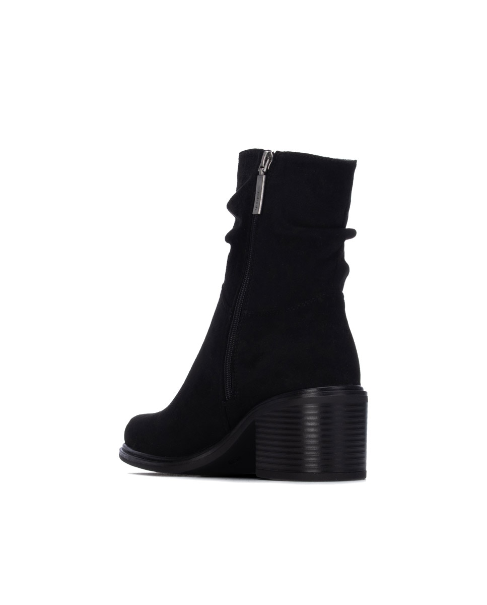 Botines de mujer con cremallera - Refresh - Negro Negro-2