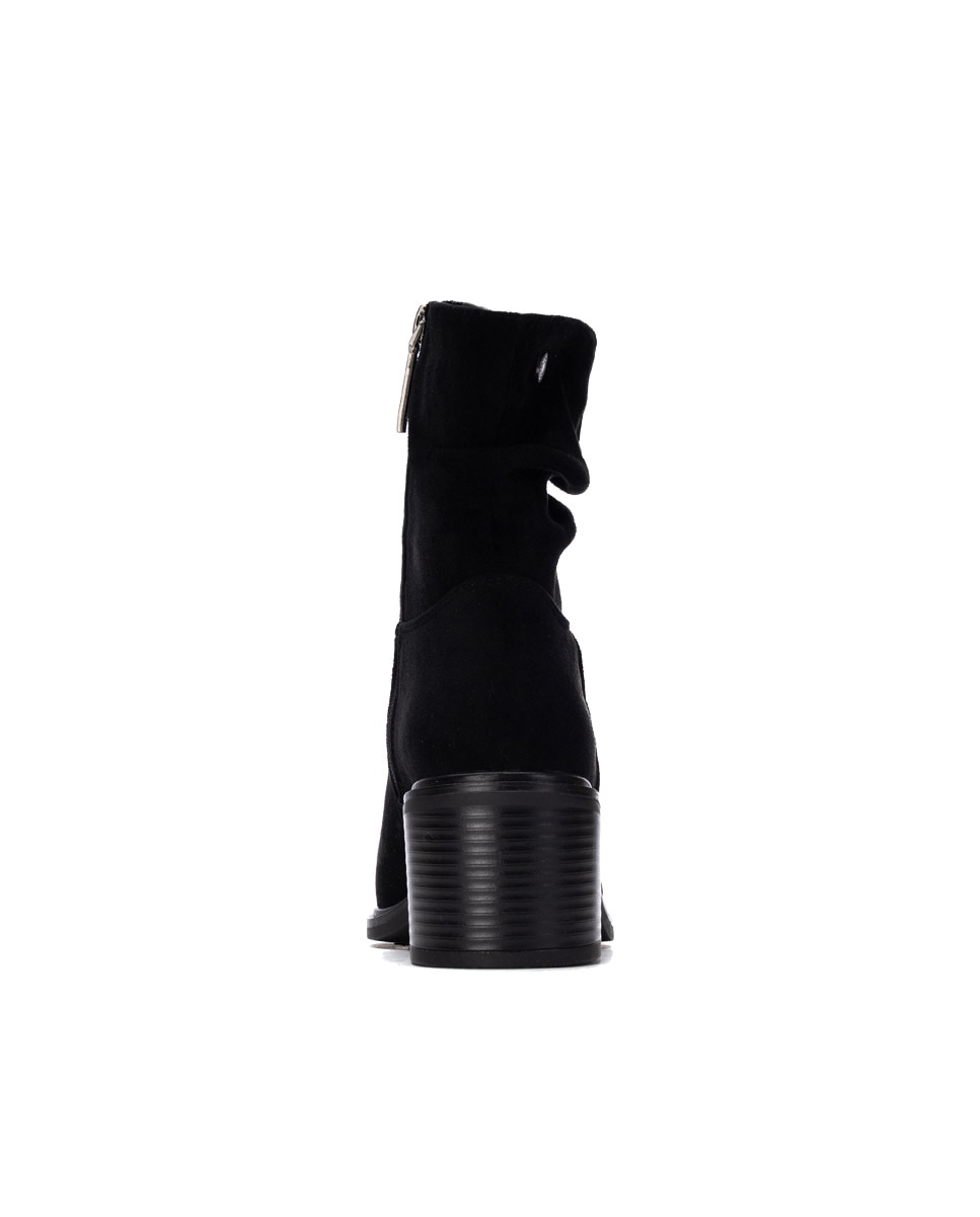 Botines de mujer con cremallera - Refresh - Negro Negro-5
