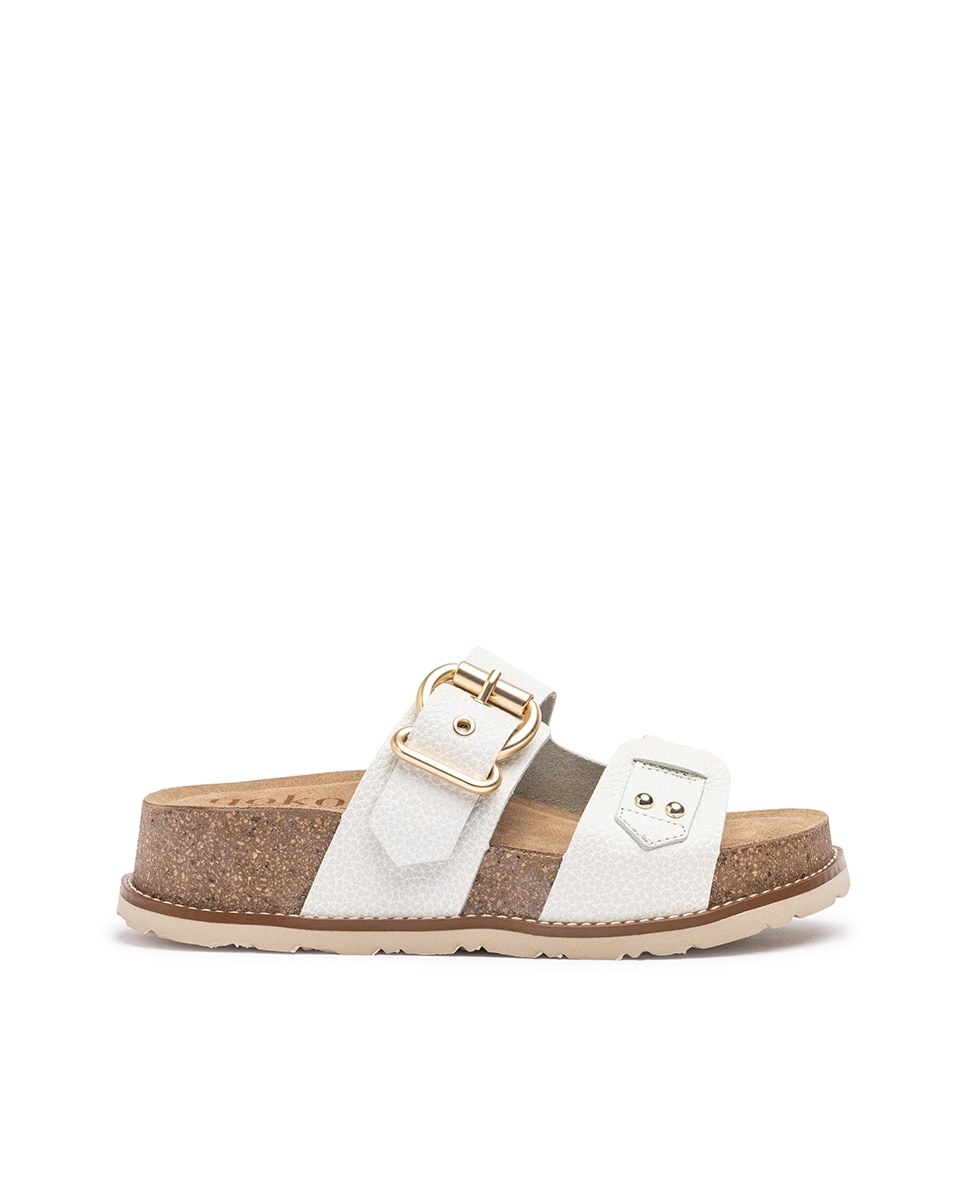 Sandalias de tacón de mujer de piel - Yokono - Blanco Blanco-1