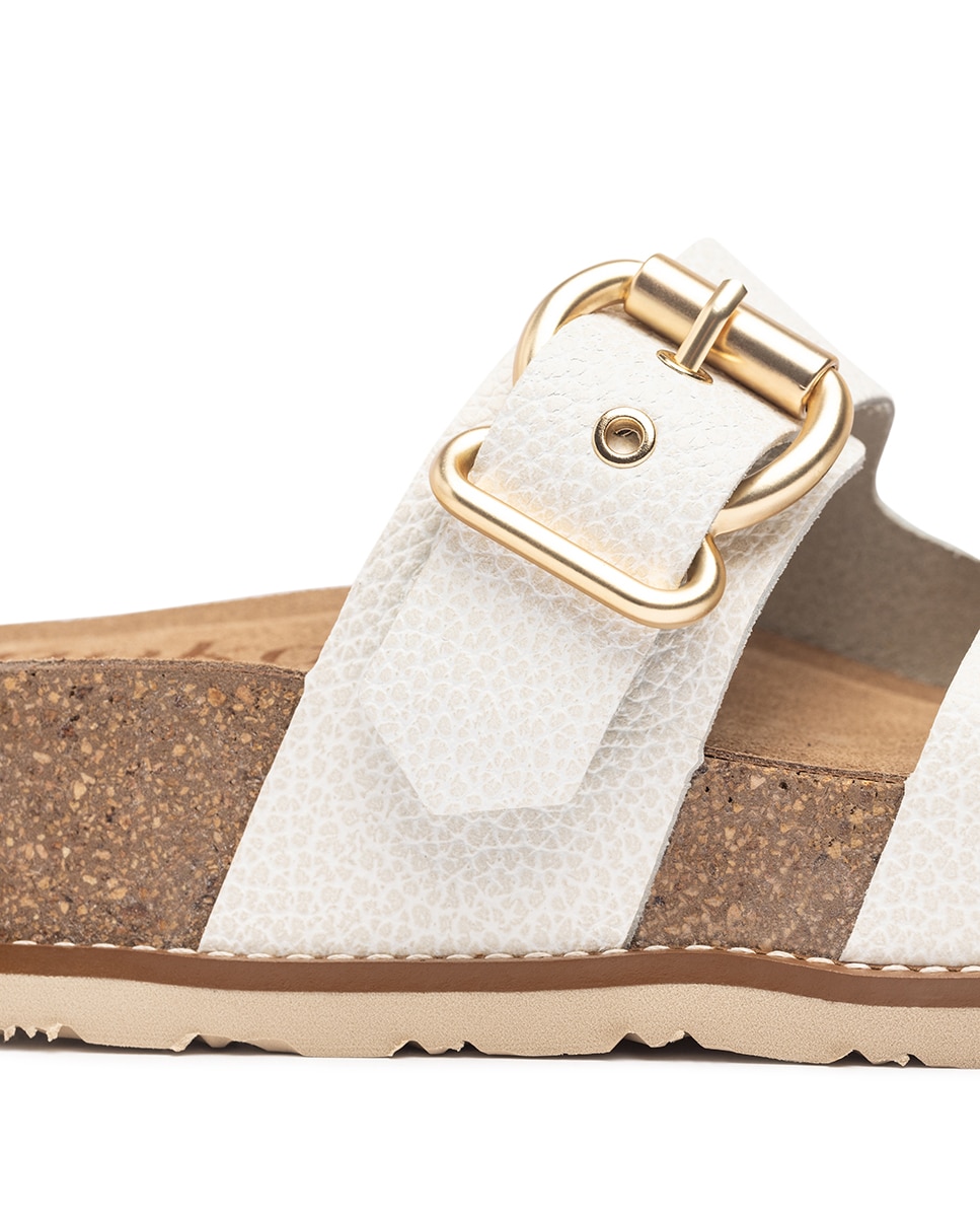 Sandalias de tacón de mujer de piel - Yokono - Blanco Blanco-2