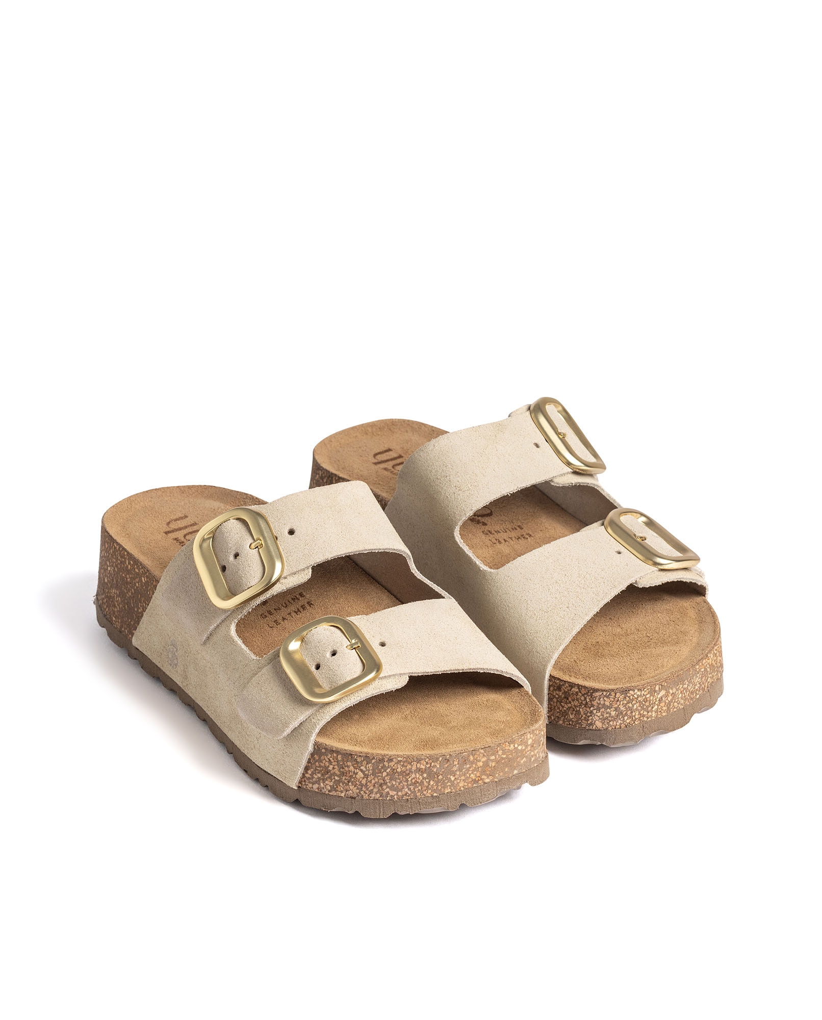 Sandalias de tacón de mujer de piel - Yokono - Beige Beige-2