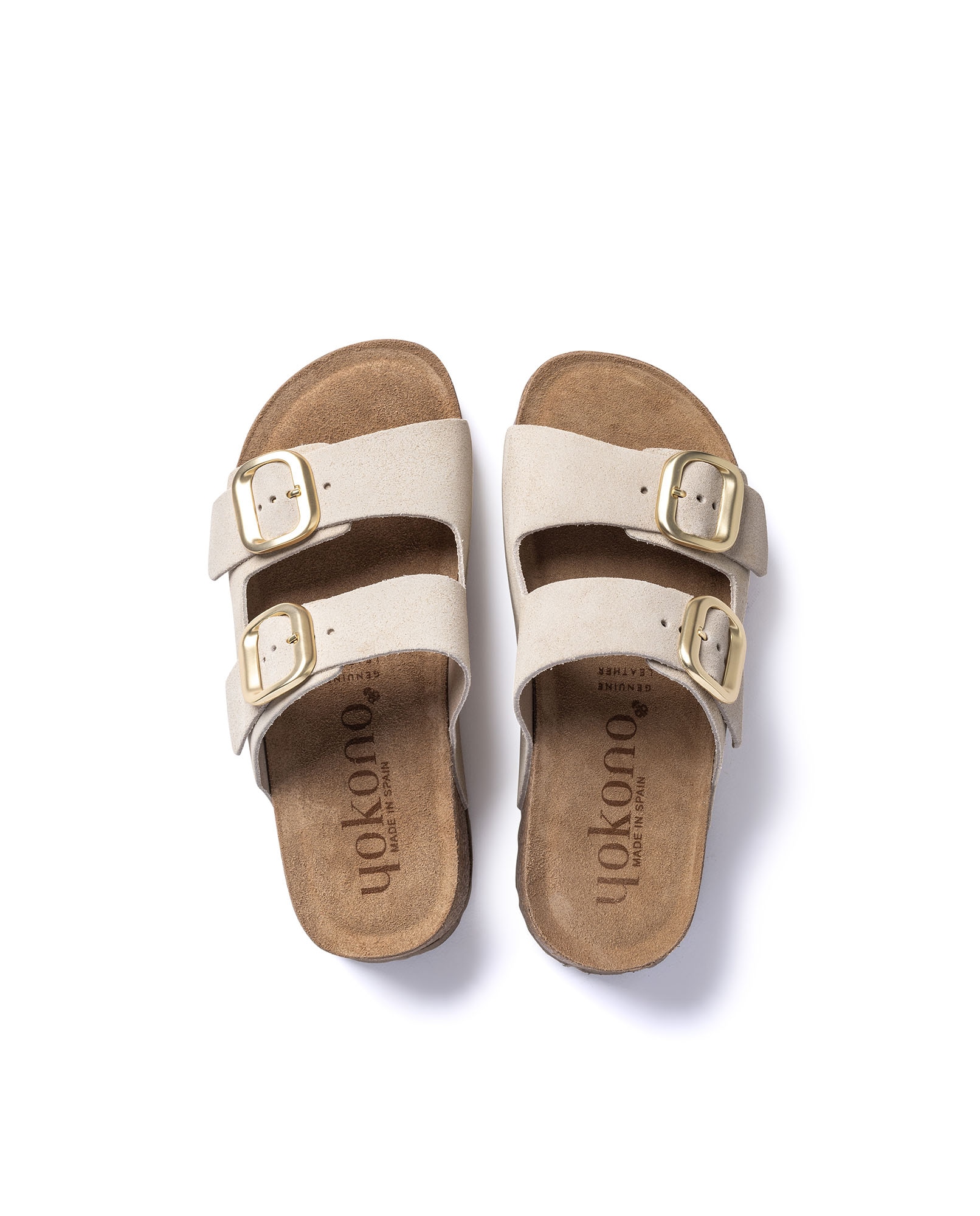 Sandalias de tacón de mujer de piel - Yokono - Beige Beige-5