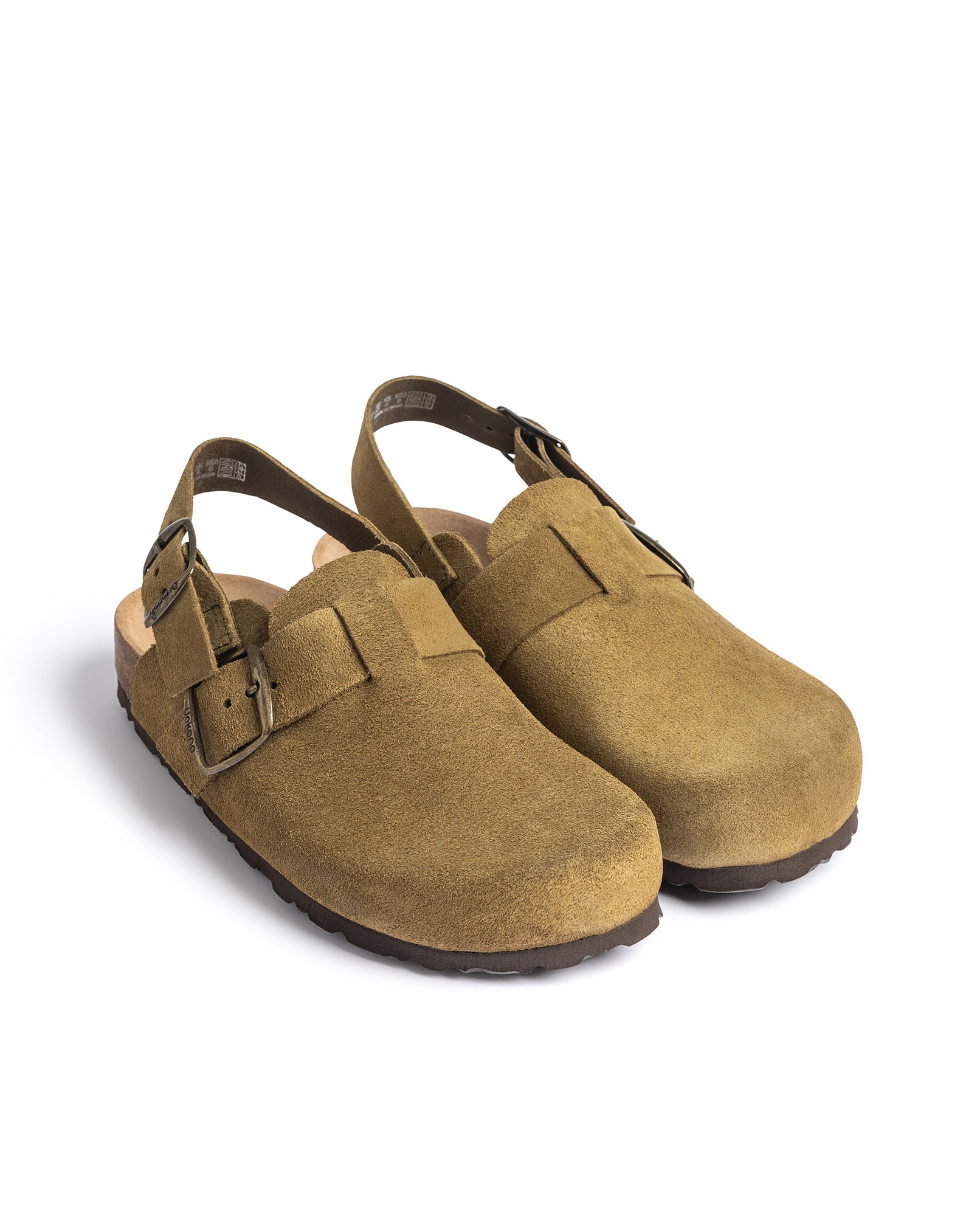 Zuecos de mujer de piel - Yokono - Verde militar Verde militar-2