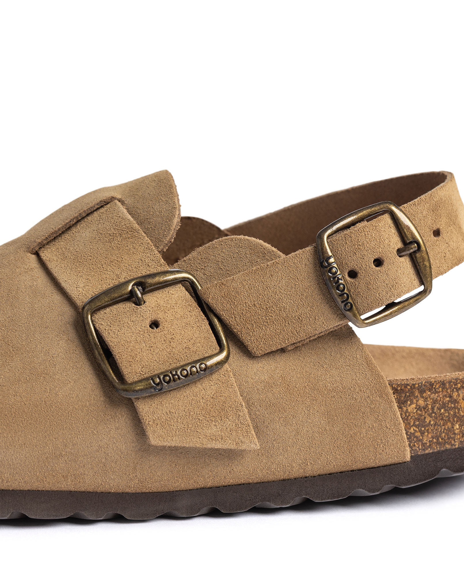 Zuecos de mujer de piel - Yokono - Beige Beige-3