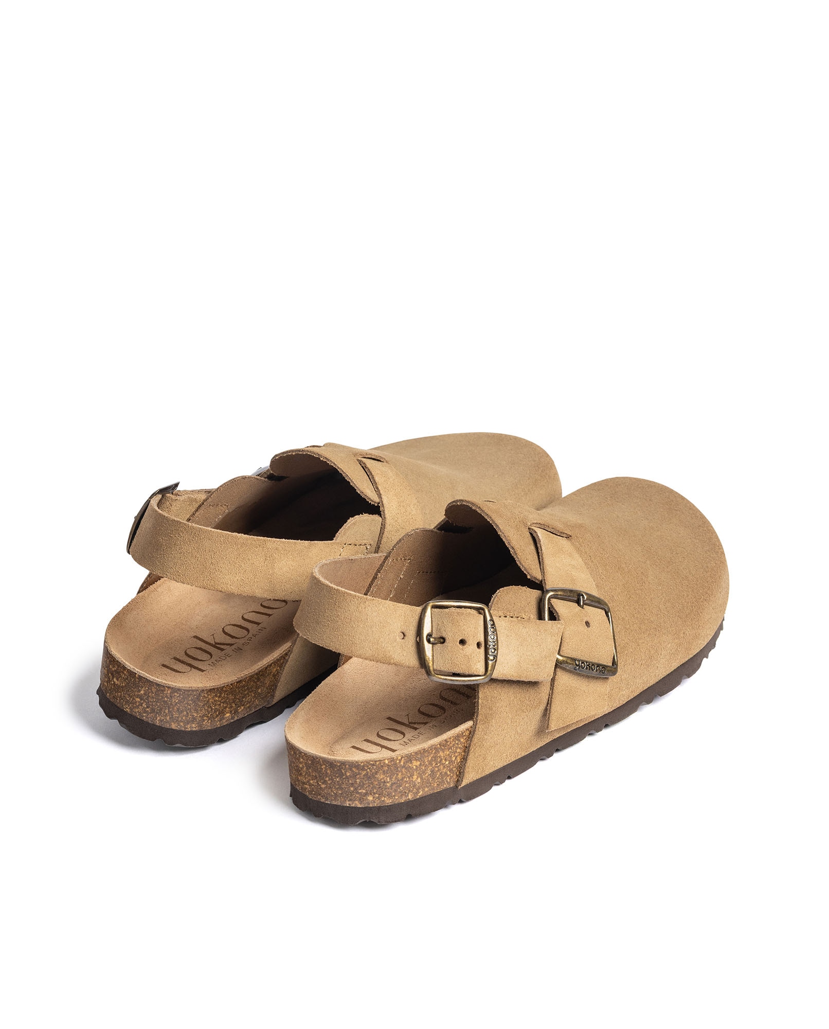 Zuecos de mujer de piel - Yokono - Beige Beige-4