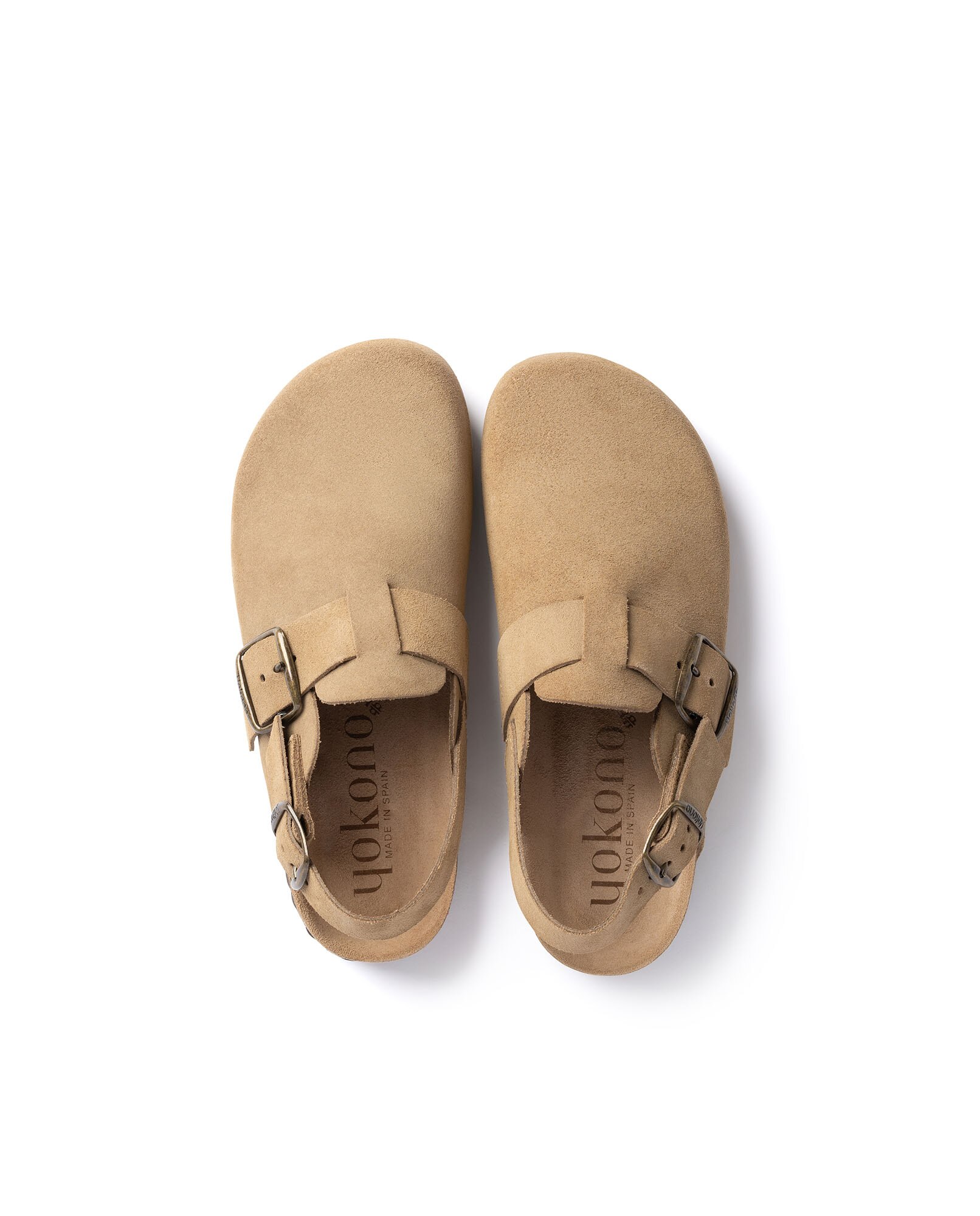 Zuecos de mujer de piel - Yokono - Beige Beige-5