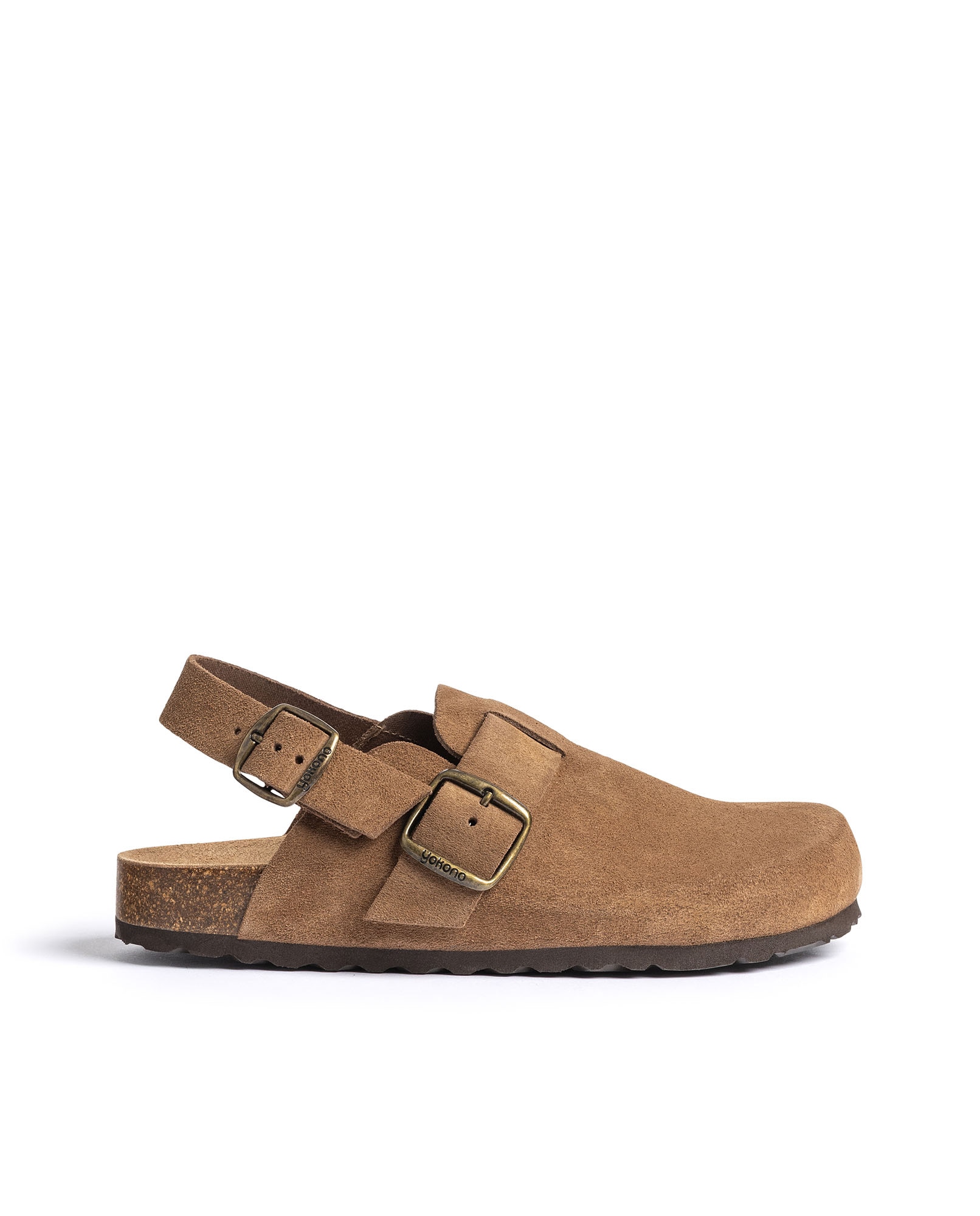 Zuecos planos de mujer de piel - Yokono - Beige Beige-1