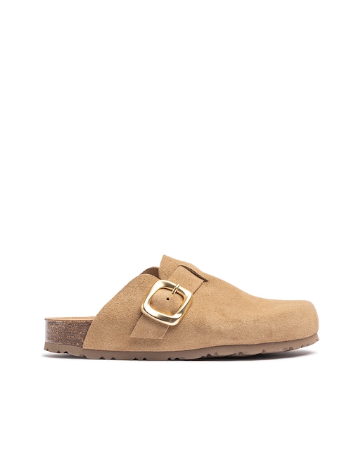 Imagen 0 de Zuecos planos de mujer de piel