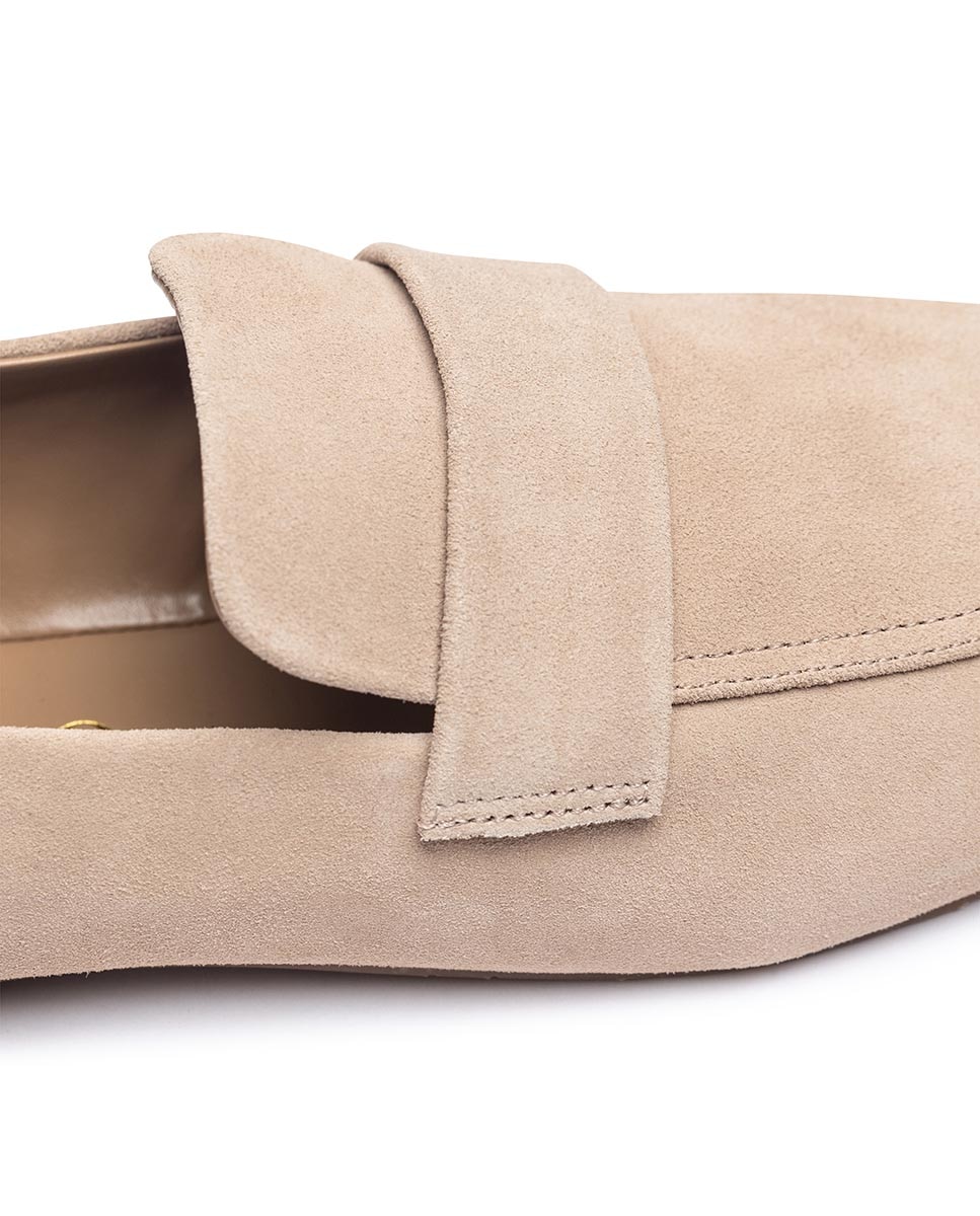 Zapatos planos de mujer de piel - Yokono - Beige Beige-2