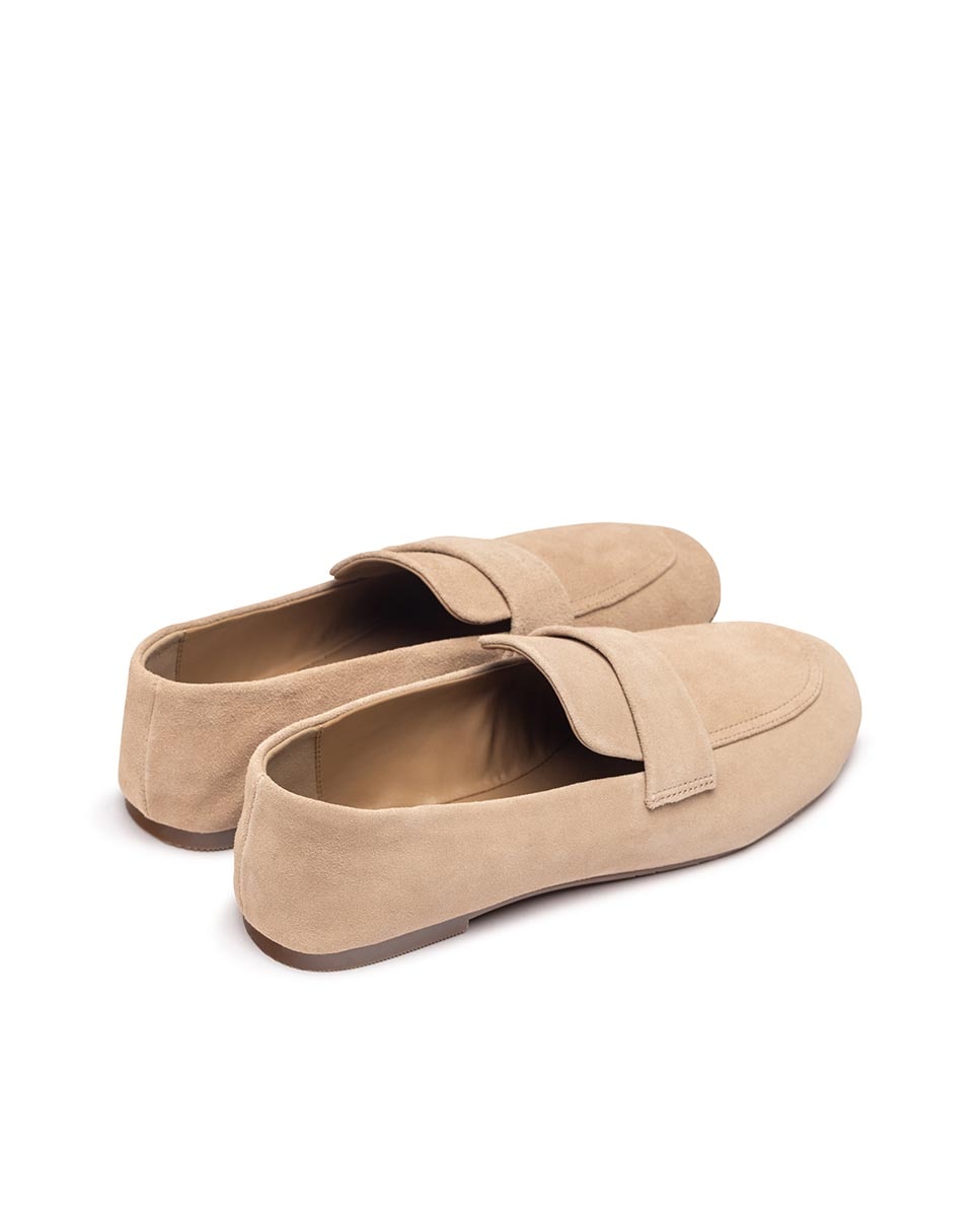 Zapatos planos de mujer de piel - Yokono - Beige Beige-4