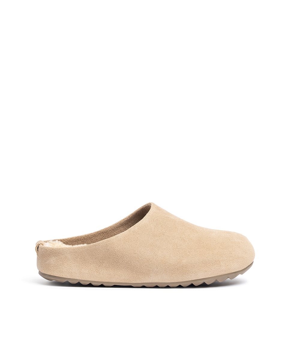 Imagen 0 de Zuecos de mujer de piel Beige