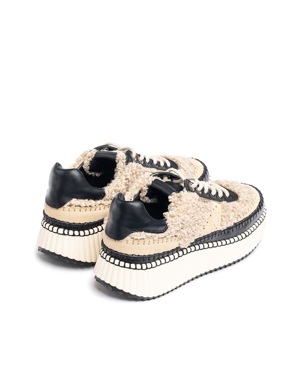 Zapatillas de mujer de piel - Yokono - Blanco Blanco-3