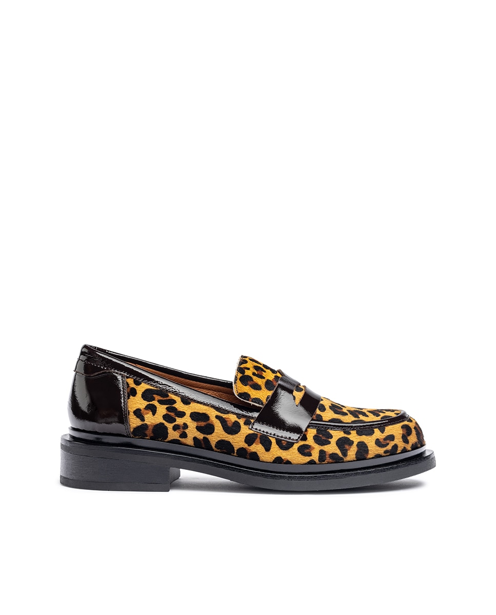 Yokono - Mocasín plano de mujer de piel.